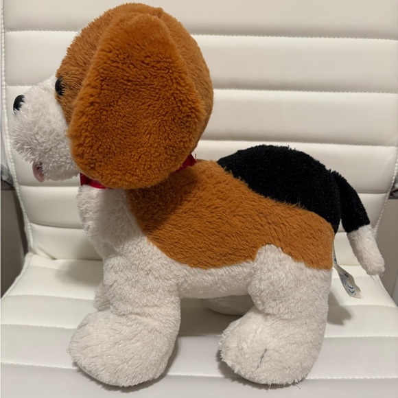 Build A Bear Spotted Puppy Dog 11.5” x 10” Tan Brown, Black and White BAB - Picture 2 of 8